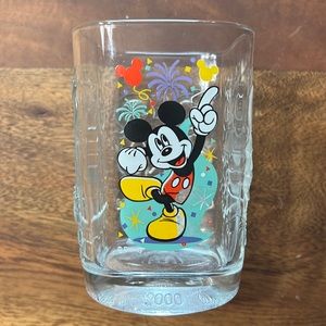 Mickey Disney 2000 Celebration Glass